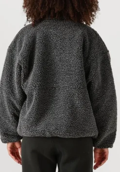 donkergrijze american vintage faux fur jas hoktown woman