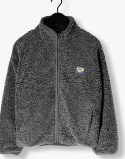 donkergrijze american vintage faux fur jas hoktown woman