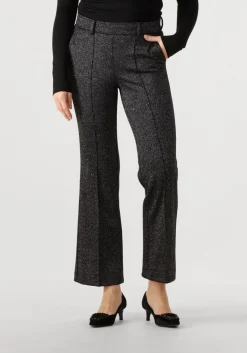 donkergrijze cambio flared broek francoise cropped