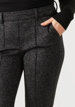 donkergrijze cambio flared broek francoise cropped