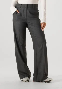 donkergrijze cambio wijde broek amelie