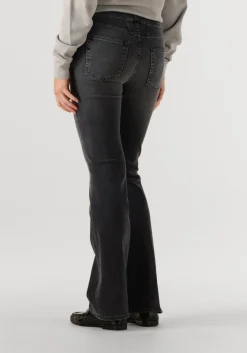 donkergrijze closed flared jeans jovanna