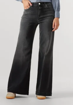 donkergrijze closed wide jeans glow up