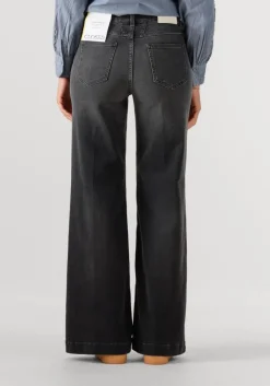 donkergrijze closed wide jeans glow up