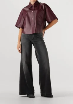 donkergrijze closed wide jeans glow up