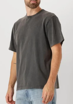 donkergrijze forét t-shirt oak faded wash t-shirt