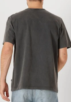 donkergrijze forét t-shirt oak faded wash t-shirt