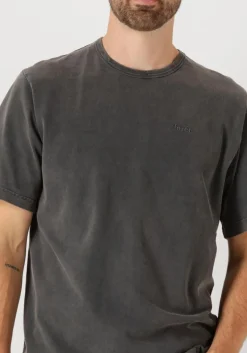donkergrijze forét t-shirt oak faded wash t-shirt