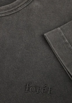 donkergrijze forét t-shirt oak faded wash t-shirt