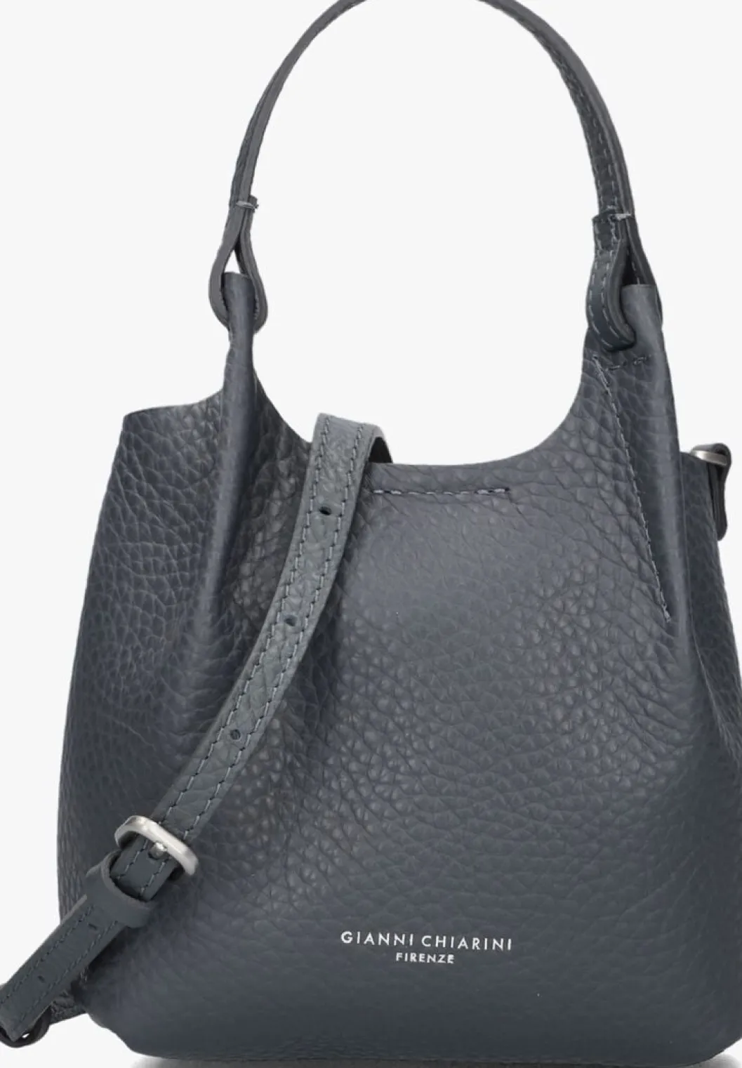 donkergrijze gianni chiarini schoudertas dua 9718