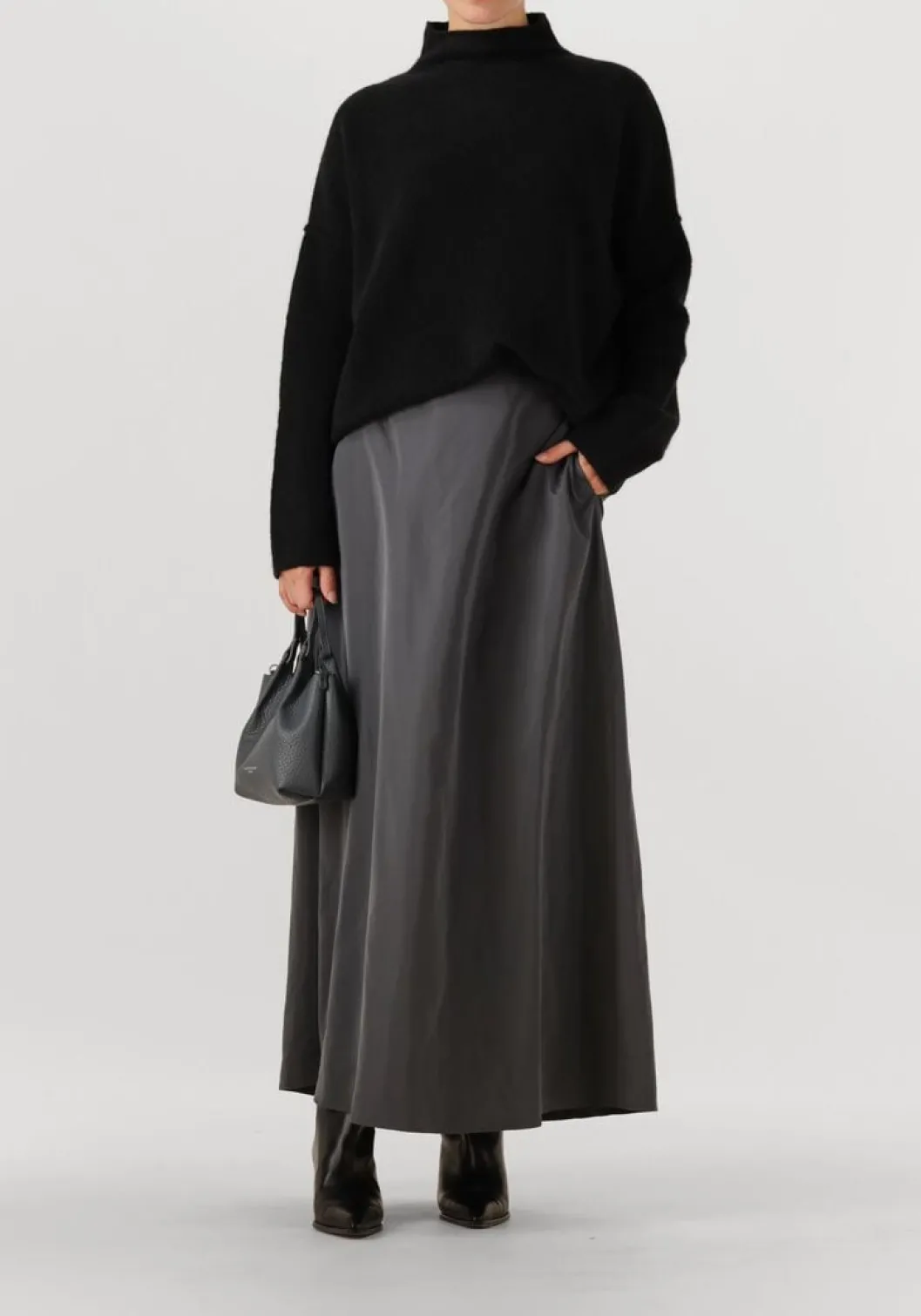 donkergrijze gianni chiarini schoudertas dua 9718