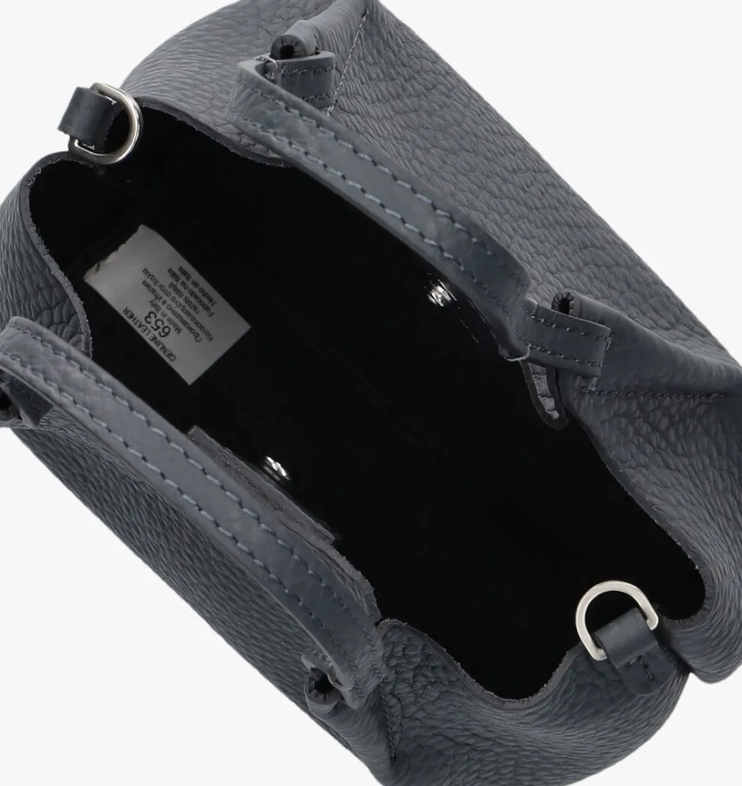 donkergrijze gianni chiarini schoudertas dua 9718