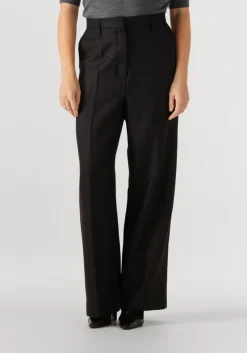 donkergrijze herskind wijde broek powel wool pants