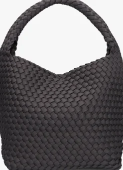 donkergrijze marrea schoudertas bucket