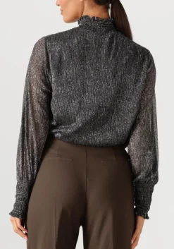 donkergrijze mos mosh top mmximena glam ls blouse