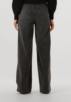 donkergrijze mos mosh wide jeans mmcolette deluxe jeans