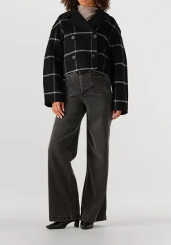 donkergrijze mos mosh wide jeans mmcolette deluxe jeans