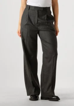 donkergrijze second female pantalon wake trousers