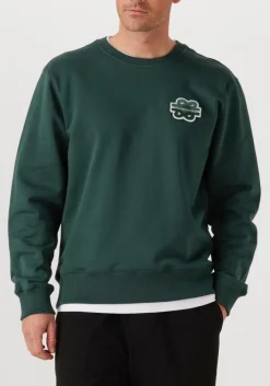 donkergroene filling pieces sweater sweatshirt gowtu