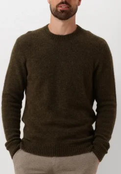 donkergroene forét trui alpine knit