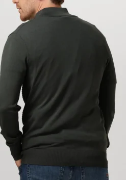 donkergroene genti trui k1146-3260