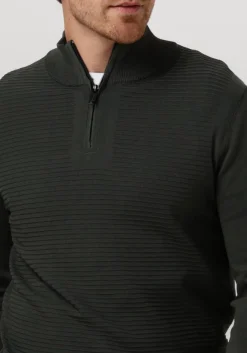 donkergroene genti trui k1146-3260