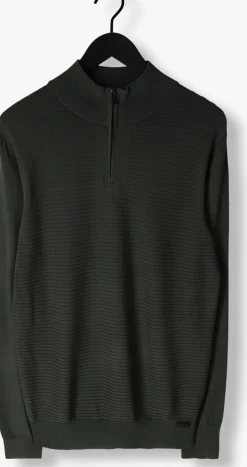 donkergroene genti trui k1146-3260