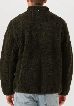 donkergroene peak performance vest m solid pile jacket