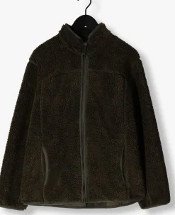 donkergroene peak performance vest m solid pile jacket