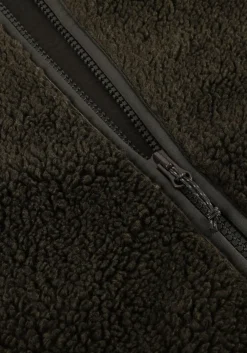 donkergroene peak performance vest m solid pile jacket