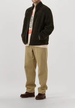 donkergroene peak performance vest m solid pile jacket