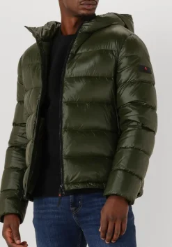 donkergroene peuterey gewatteerde jas honova lks linear 04