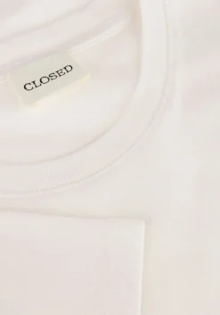 ecru closed top crewneck shortsleeve