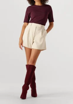 ecru co'couture korte broek volacc crop pleat shorts