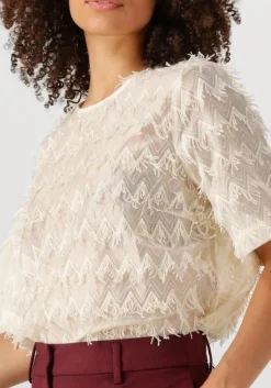 ecru co'couture top triangle blouse