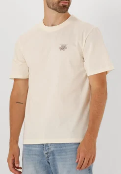 ecru filling pieces t-shirt t-shirt embroidered knot