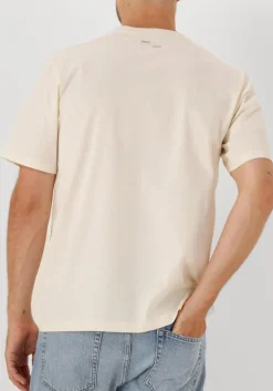 ecru filling pieces t-shirt t-shirt embroidered knot