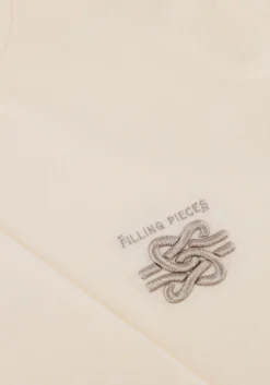 ecru filling pieces t-shirt t-shirt embroidered knot