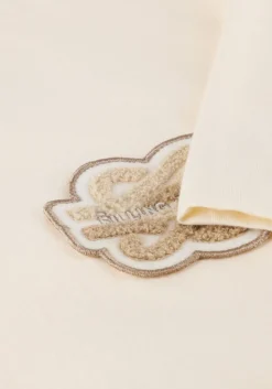 ecru filling pieces t-shirt t-shirt gowtu