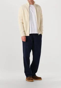 ecru forét trui delta wool zip knit