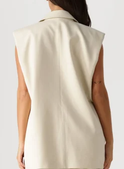 ecru gestuz gilet gzseaver sl waistcoat