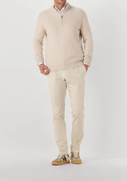 ecru gran sasso trui mock zip