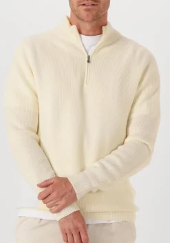 ecru gran sasso trui mock zip