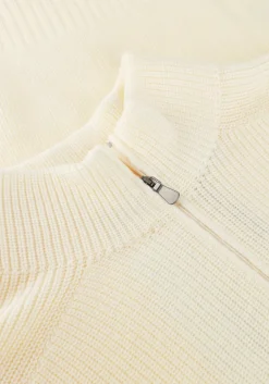 ecru gran sasso trui mock zip