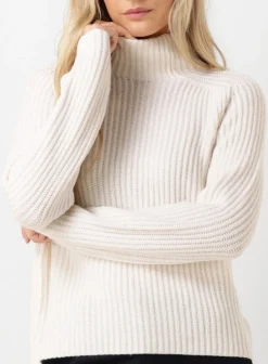 ecru mos mosh trui thyra highneck knit