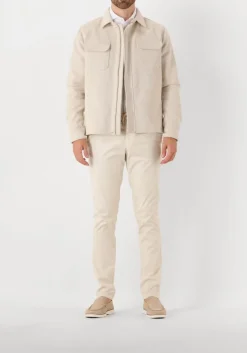 ecru profuomo overshirt overshirt zip herringbone
