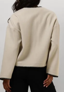 ecru ruby tuesday jack isac jacket with hand embroidery