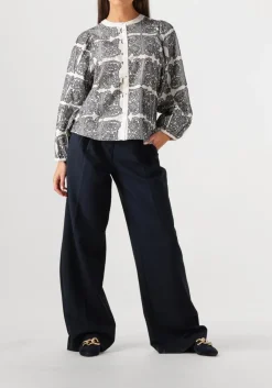 ecru summum blouses longsleeve bouse tile embroidery