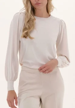 ecru summum sweater puffy sleeve sweater basic knit