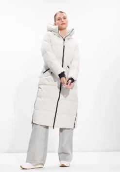 ecru woolrich gewatteerde jas gtx coat